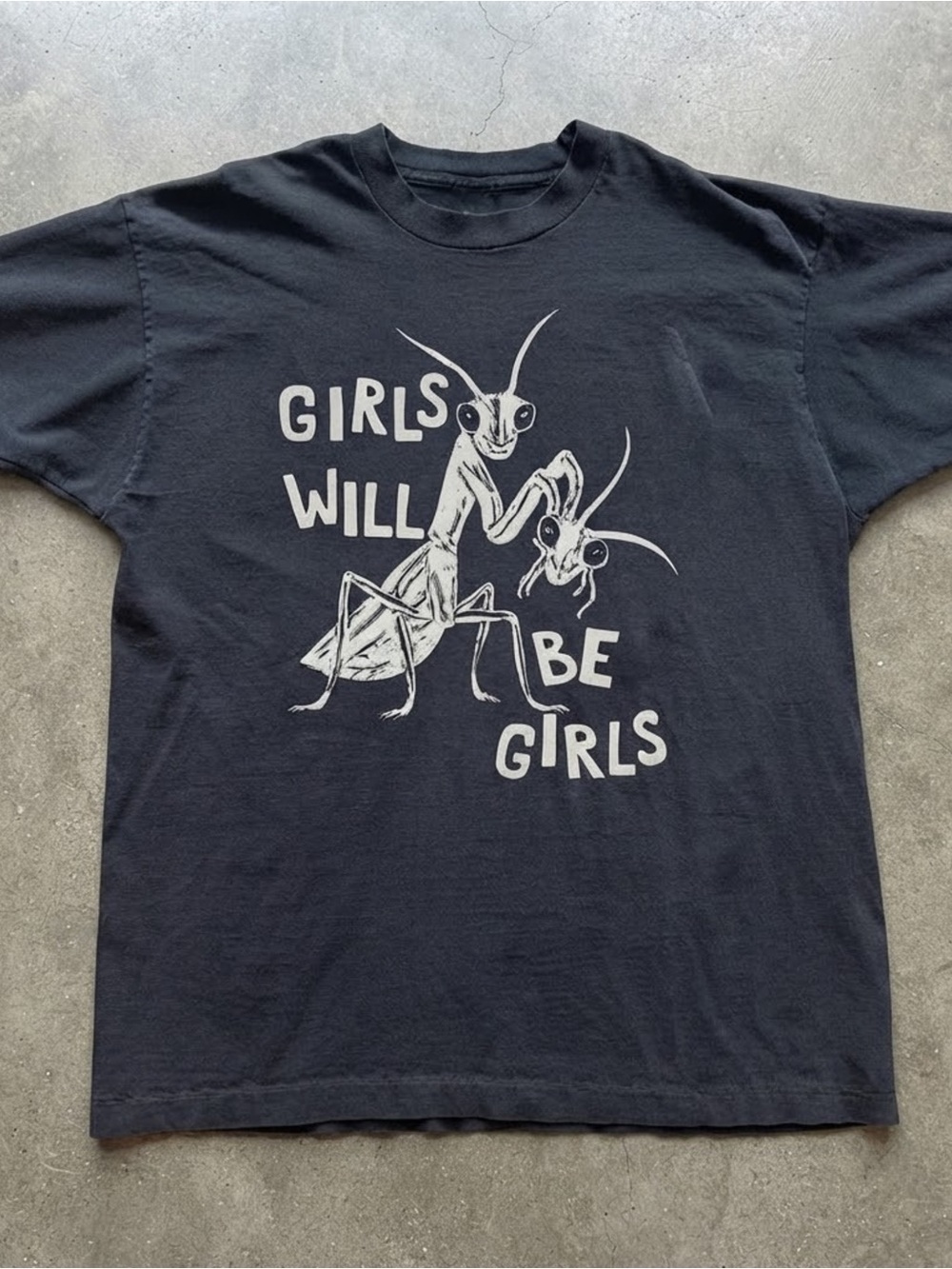 Girls Will Be Girls Black Graphic Tee - Unbranded